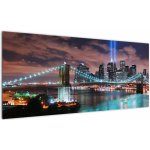 Obraz - New York, Manhattan, jednodílný 100x40 cm – Zboží Mobilmania