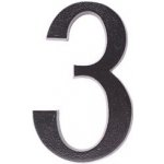 DOMINO - Číslice 19 cm - PCV černá, 3 – Zboží Mobilmania