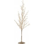 Zlatý vánoční stromeček s perličkami a třpytkami - 9*9*50 cm - Clayre & Eef – Zboží Mobilmania