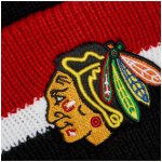 47 Brand Zimní čepice Chicago Blackhawks Split Cuff 47 Cuff Knit Black – Zboží Mobilmania