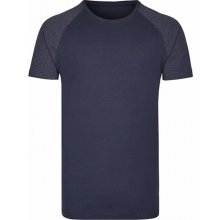 Pánské prodloužené směsové úzké triko Miners Mate modrá námořní modrá oxfordská MY111