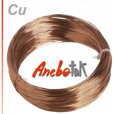 Měděný drát surový měkký, 0,7 mm (100m) – Zboží Dáma