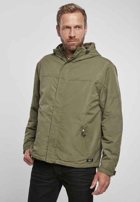 Brandit Windbreaker Front zip olivová