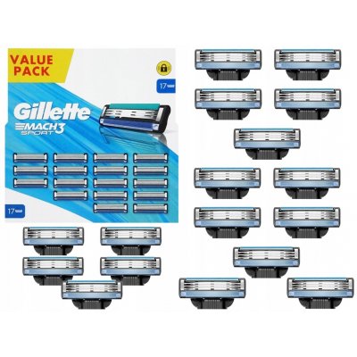 Gillette Mach3 Sport 15 ks – Zboží Mobilmania