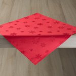 Veba ubrus GARBO Vločky červená 140x120cm – Zboží Dáma