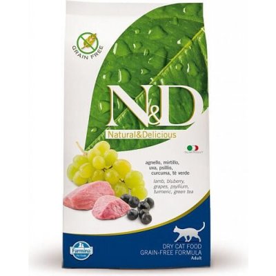 N&D Granule pro kočky Grain Free Adult Lamb & Blueberry 5 kg – Zboží Mobilmania