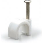 830.30/8 830.30/8 Příchytka s hřebíkem bílá - průměr 8mm, 100ks SCAME – Zbozi.Blesk.cz