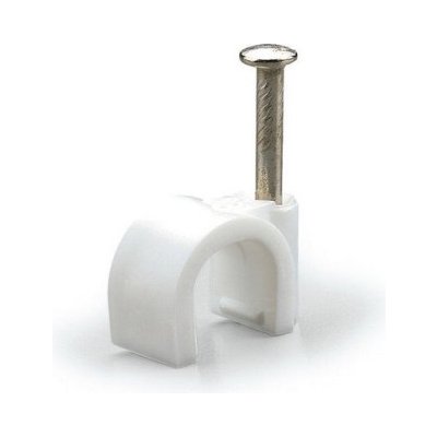 830.30/8 830.30/8 Příchytka s hřebíkem bílá - průměr 8mm, 100ks SCAME – Zbozi.Blesk.cz