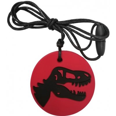 Jellystone Designs Uklidňující přívěsek Dinosaurus červený – Zboží Mobilmania