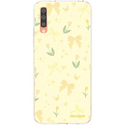 Picasee silikonový průhledný obal Samsung Galaxy A70 A705F Honey Blossom – Zboží Živě
