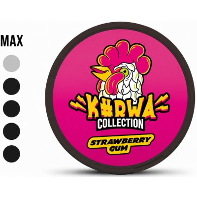 Kurwa Collection strawberry gum 12 mg 20 sáčků – Zboží Dáma