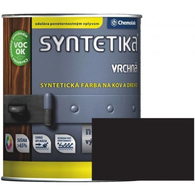 Chemolak syntetická barva S2013 1999 černá 2,5L – Zboží Mobilmania