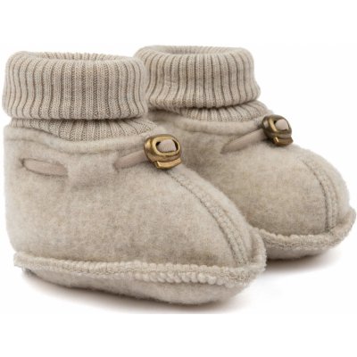 Mikk-Line dětské merino capáčky Melange Offwhite – Zboží Mobilmania