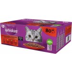 Whiskas Adult Classic Meals s hovězím kuřecím jehněčím drůbežím v omáčce 80 x 85 g – Sleviste.cz