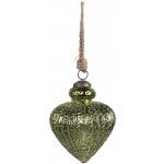 Clayre & Eef Zelená skleněná vánoční ozdoba M Ø 10*13 cm – Hledejceny.cz