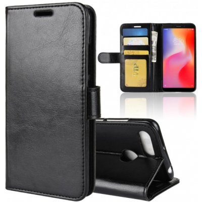 Pouzdro JustKing peněženkové z umělé kůže Xiaomi Redmi 6 - černé – Zbozi.Blesk.cz