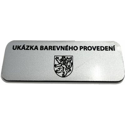 CzechMade Gravírovaná cedule s vlastním textem i logem - 150x400mm Barva desky: STŘÍBRNÁ DESKA / ČERNÉ GRAVÍROVÁNÍ – Hledejceny.cz