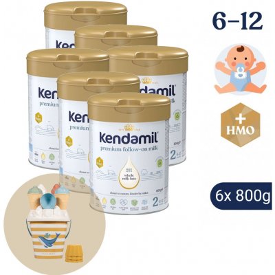 Kendal Nutricare PREMIUM 2 HMO+ 6 pack s dárkem 6 x 800 g – Zboží Dáma