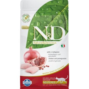 N&D Fermina GF Cat Neutered Chicken&Pomegranate 1,5 kg