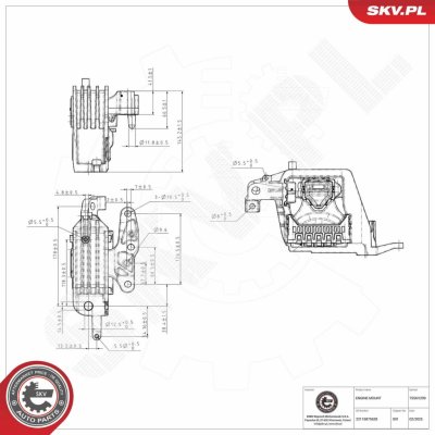 Zavěšení motoru ESEN SKV 75SKV299 – Zboží Mobilmania