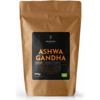 Brainfood Ashwagandha BIO prášek z kořene 250 g – Zboží Mobilmania