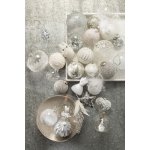 J-Line by Jolipa Závěsná ozdoba stříbrná větvička s bílými peříčky - 8*2*18 cm – Hledejceny.cz