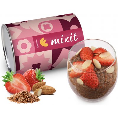 MIXIT Fitness chia puding protein a jahoda 400 g – Zbozi.Blesk.cz