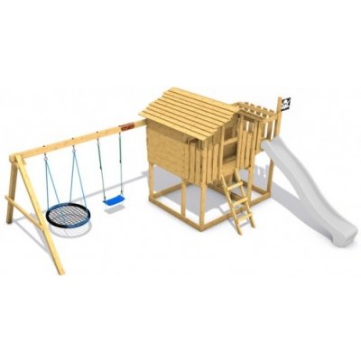 Monkey´s Home Chatrč pirát Storm s houpačkami modré – Zboží Dáma