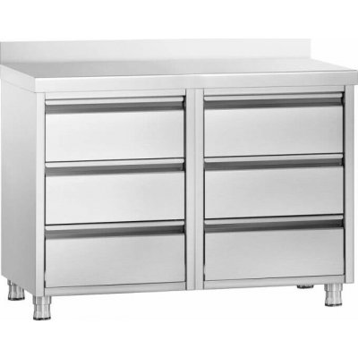 Vasegastro Zásuvková PREMIUM 1,0 m se 6 šuplíky & obkladovým panelem 1735 – Hledejceny.cz