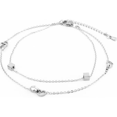 BRUNOshop Dvojitý řetízek na nohu S3670 – Zboží Dáma