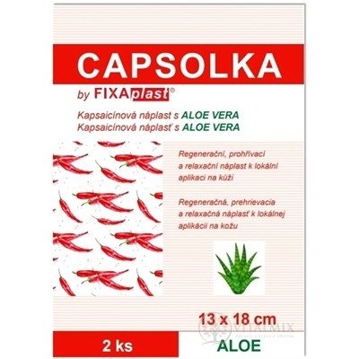 CAPSOLKA hřejivá kapsaicinová náplast s ALOE VERA 13 x 18 cm 2 ks – Zboží Mobilmania