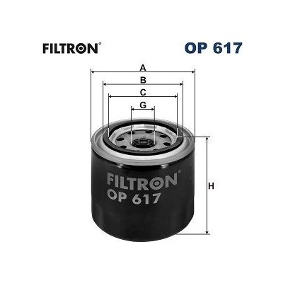 Olejový filtr FILTRON OP 617 – Sleviste.cz