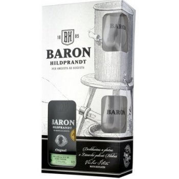 Baron Hildprandt ze zralých hrušek 40% 0,7 l (dárkové balení 2 sklenice)