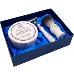 Taylor of Old Bond Street Sandalwood Victorian sada na holení 20204 štětka na holení Pure badger + krém na holení 150 g + holicí strojek Mach3 – Hledejceny.cz