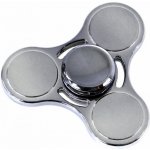 Kovový fidget spinner trojitý 4 barvy mix