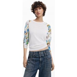 DESIGUAL Dámský svetr 25SWJF31 1000 JERS RANDERS 1000 WHITE