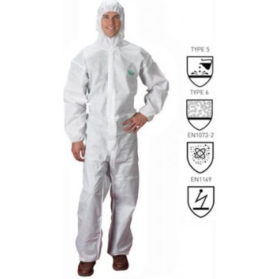 Procera Lakeland Safegard 76 celotělový ochranný oblek bílý XXXL – Hledejceny.cz