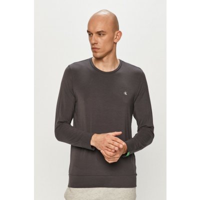 Calvin Klein tričko s dlouhým rukávem Underwear šedá – Zboží Mobilmania