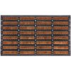 Rohožka Hanse Home Collection Mix Mats Brushes 105647 Black Cocos 45x75 cm