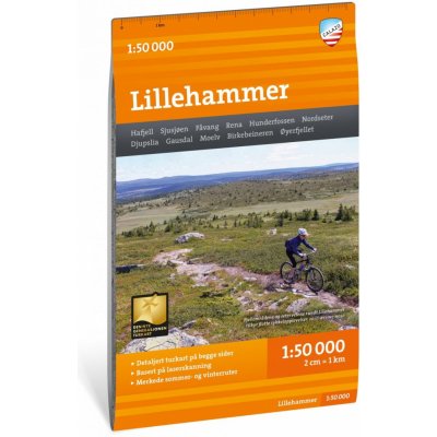 Nordeca vydavatelství mapa Lillehammer - Turkart 1:50 t. – Zboží Mobilmania