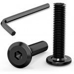 30 kusů šroubů M8 x 35 mm, šrouby s plochou hlavou M8 vnitřní šestihran nerezová ocel A2 V2A plný – Hledejceny.cz