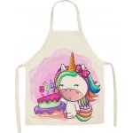 Cakesicq Kuchyňská zástěra jednorožec s dortem – Zboží Dáma