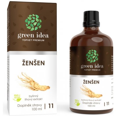 Green idea Ženšen tinktura 100 ml – Hledejceny.cz