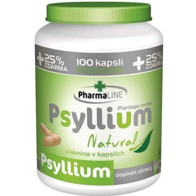 PharmaLINE Psyllium Natural 100 kapslí
