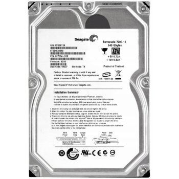 Seagate BARRACUDA 7200.11 640GB, 3,5", 7200RPM, SATAII, ST3640323AS