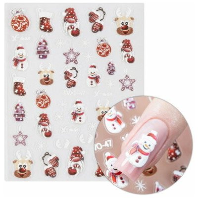 Molly Nails samolepicí vánoční nálepky na nehty SW0 47 – Hledejceny.cz