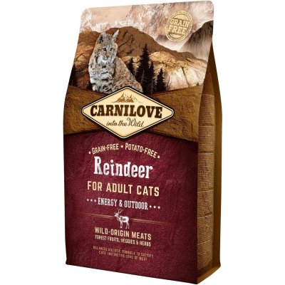 Carnilove Reindeer for Adult Cats Energy & Outdoor 2 kg – Sleviste.cz