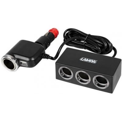 Lampa Italy roztrojka DUO 4+1 s USB 12/24V 39131 – Zboží Živě