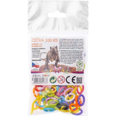 Ideal Box Céčka 100 ks barevný mix dinosauři – Hledejceny.cz