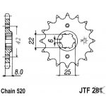 JT Sprockets JTF 281-14 | Zboží Auto